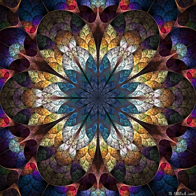 see 'The mandala of unfolding' at deviantART